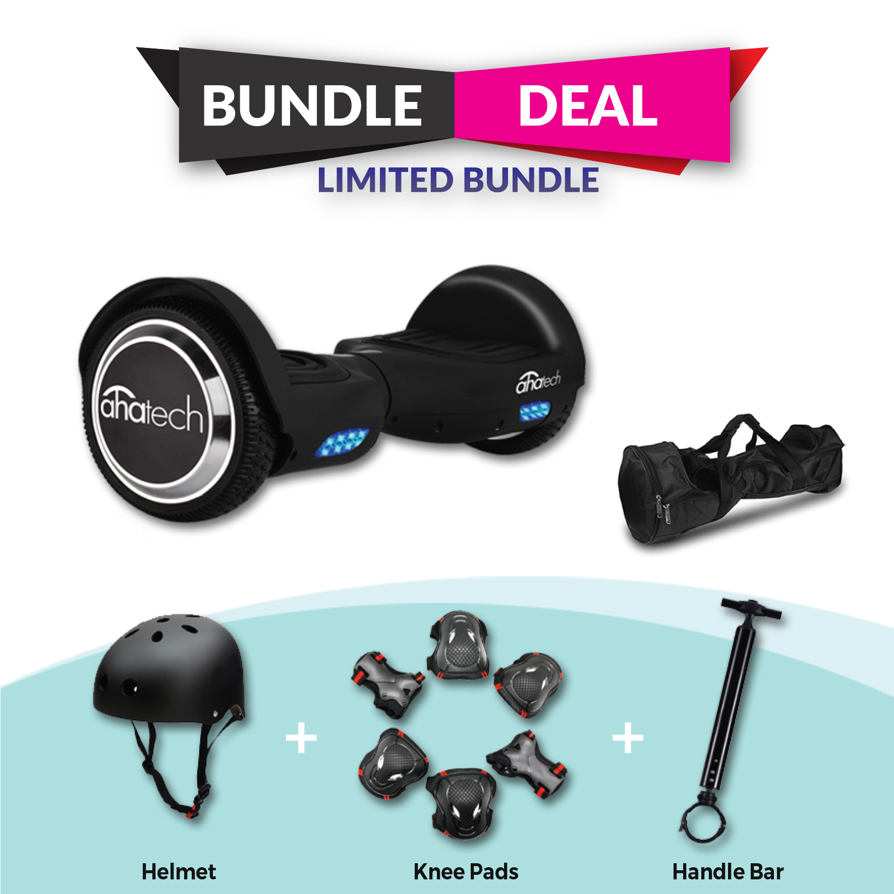 Hoverboard Black 6.5″ Helmet Bundle Hoverboard World Australia